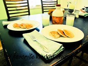 Menu Plan: Gluten Free Pancakes, Breakfast Table