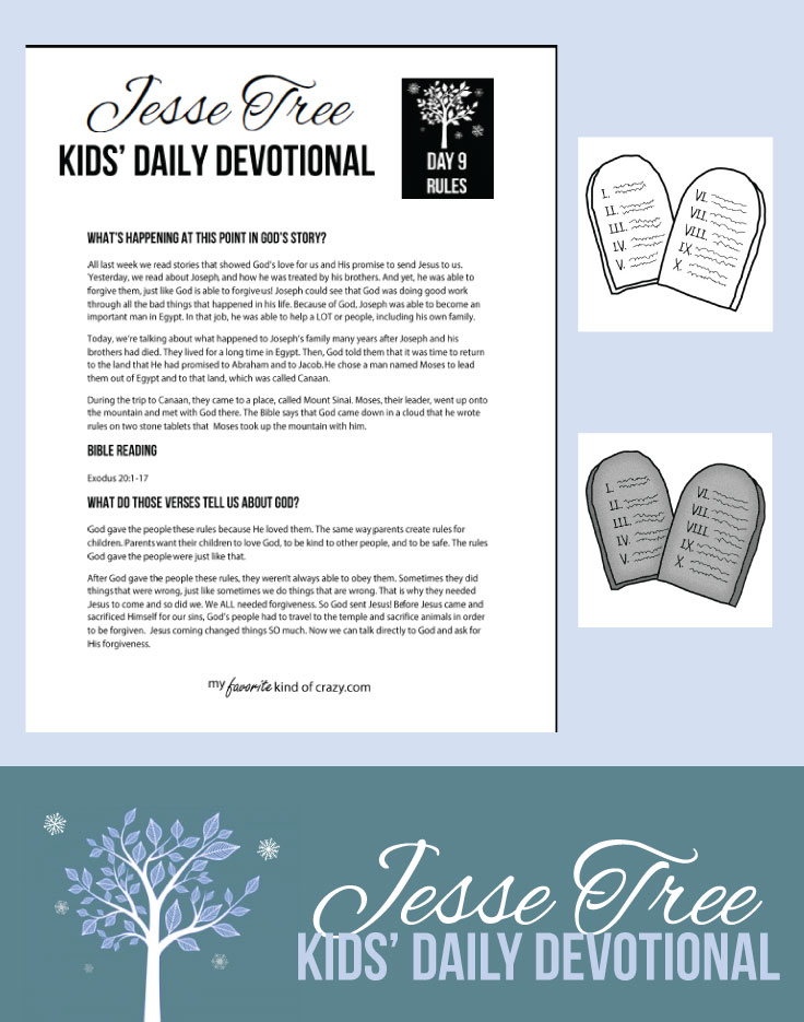 Kids Bible Devotional Jesse Tree